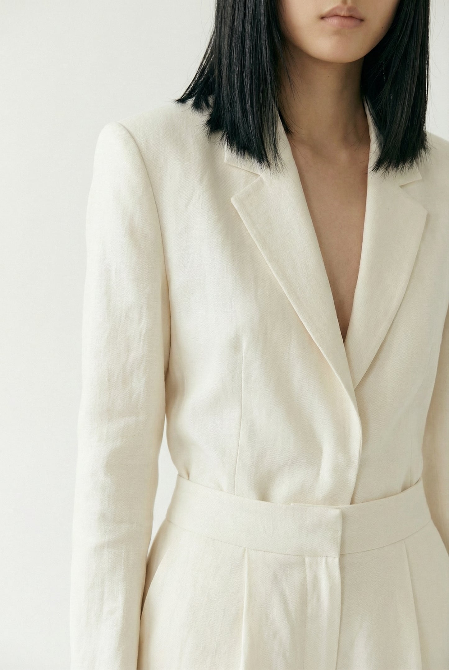 Rose New York | Summer Set | Linen Blazer & Tailored Shorts | Ivory
