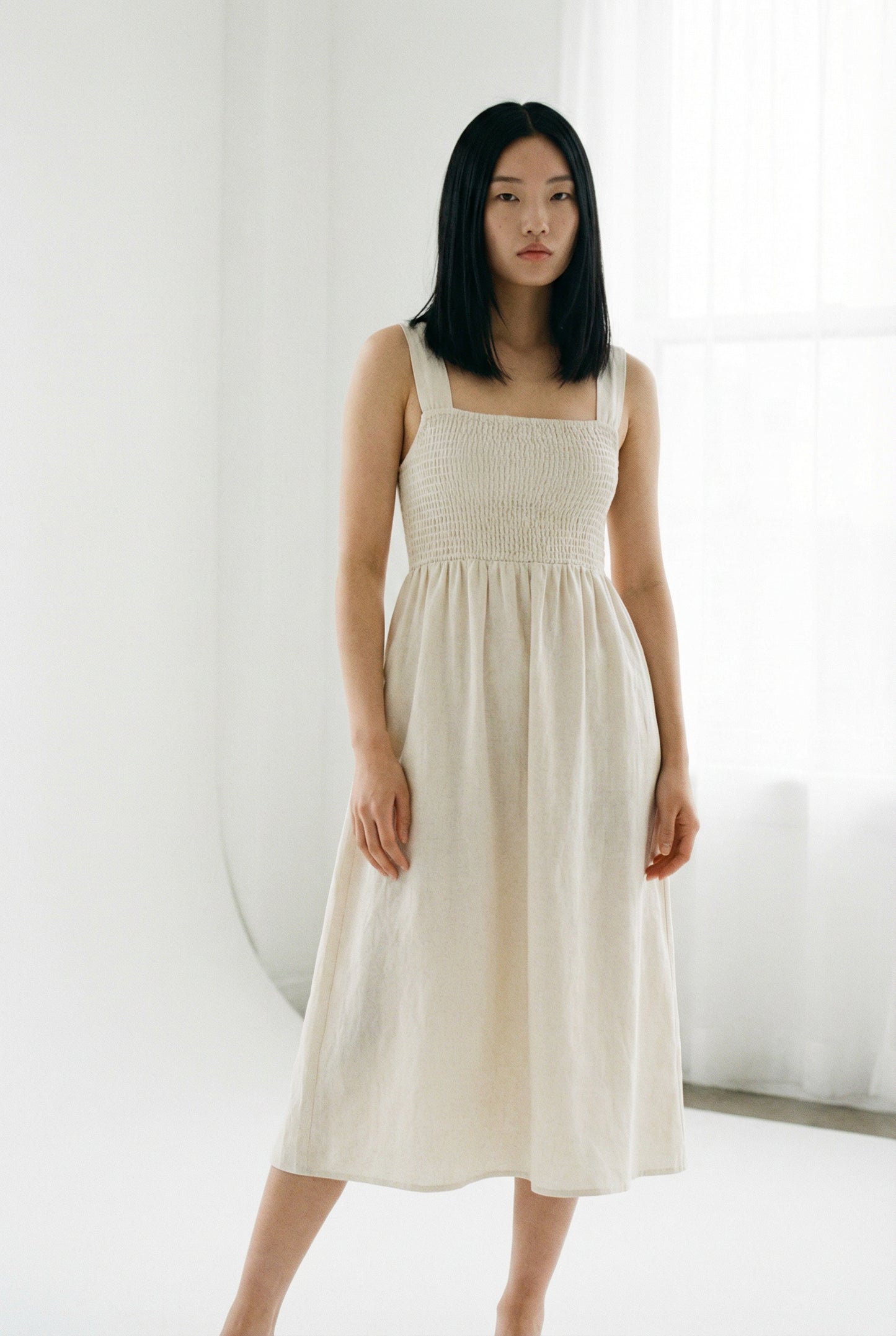 Rose New York | Summer Dress | Linen Sundress | Cream